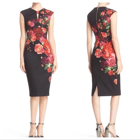 Ted Baker London Dresses & Skirts - Ted Baker Rose floral print Dress women’s size 0